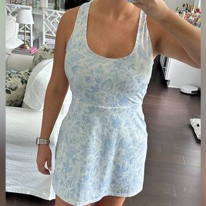 Antonio Melani Tennis Courtside Toile Garden Print Built-In Short Mini Dress